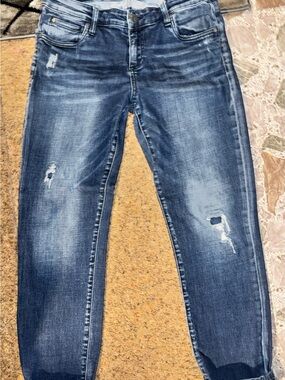 Kut from the Kloth Women's Medium Blue Straight leg boyfriend cut